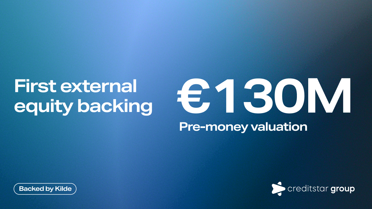 Creditstar Group completes €4.6m hybrid investment with Kilde at €130m pre-money valuation